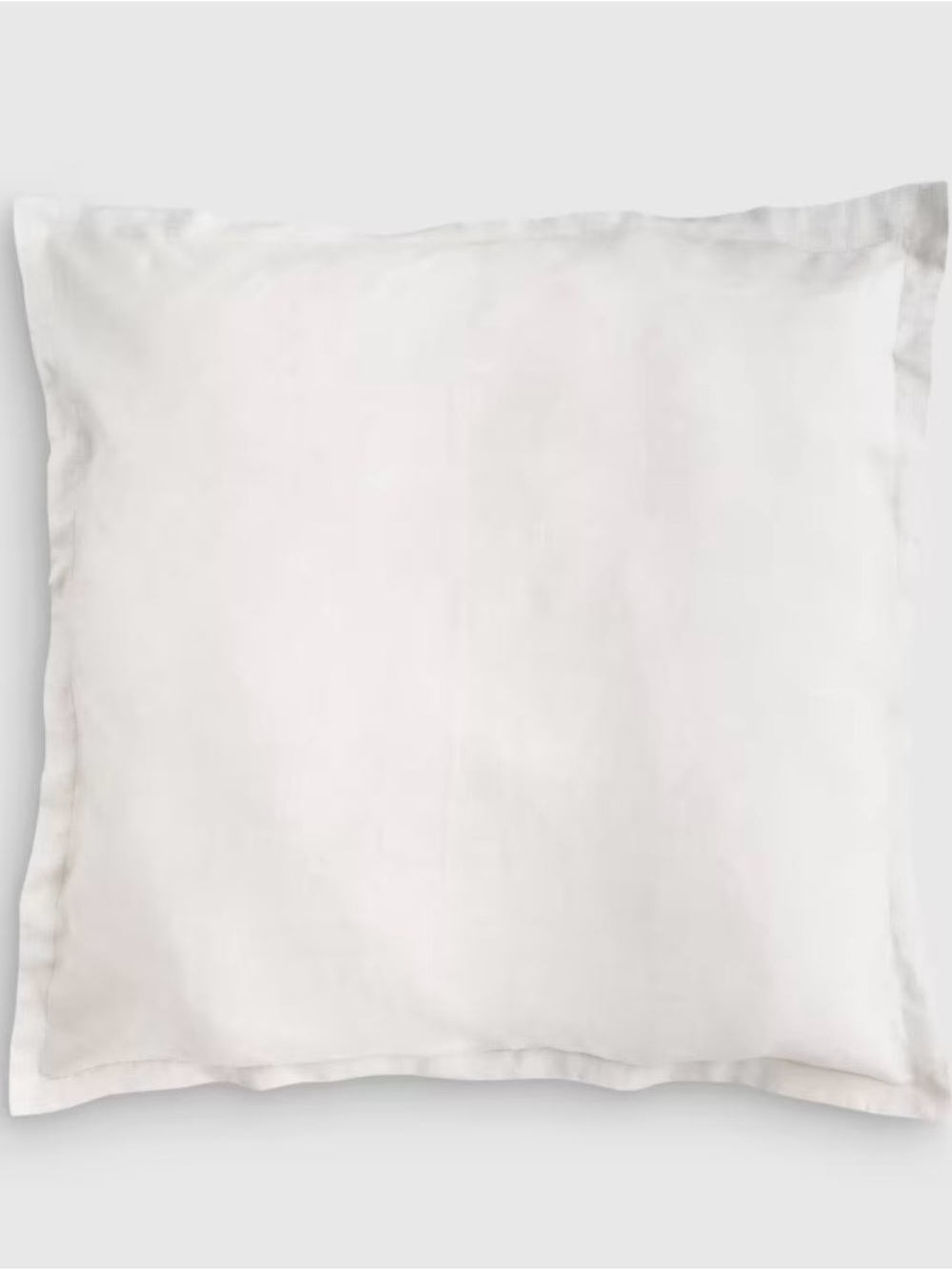 Quince NWOT bright white Euro Sham 26x26 100 percent linen